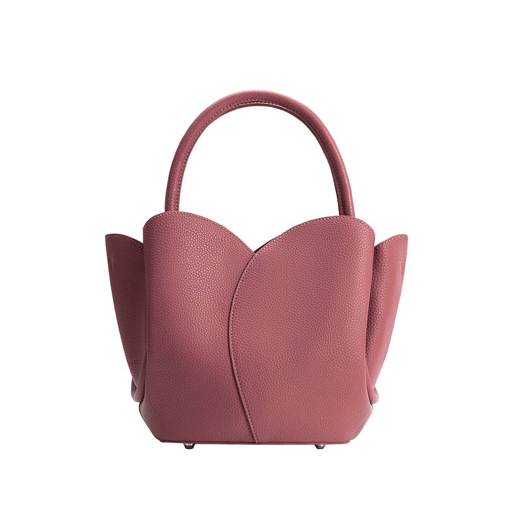 Melie Bianco - Wholesale Top Handle Bag - Women's - Tulip Mauve Recycled Vegan Top Handle2