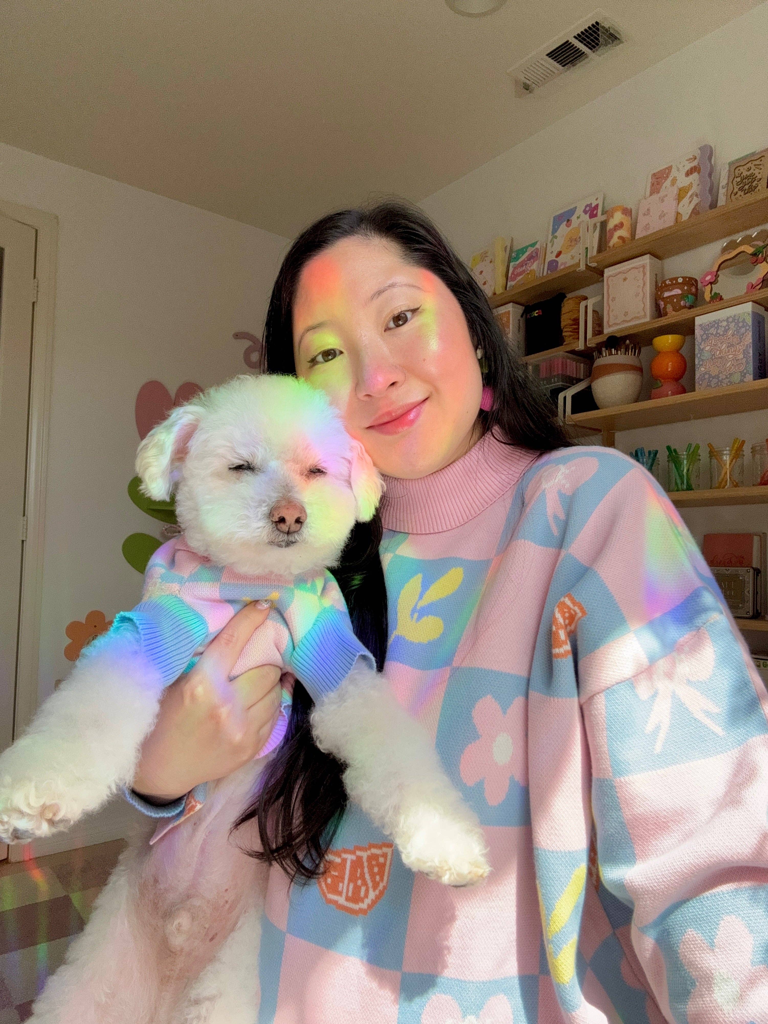 Sunbean - Wholesale Knit Sweater - Women's - Shelly Oversized Cotton Human Sweater3