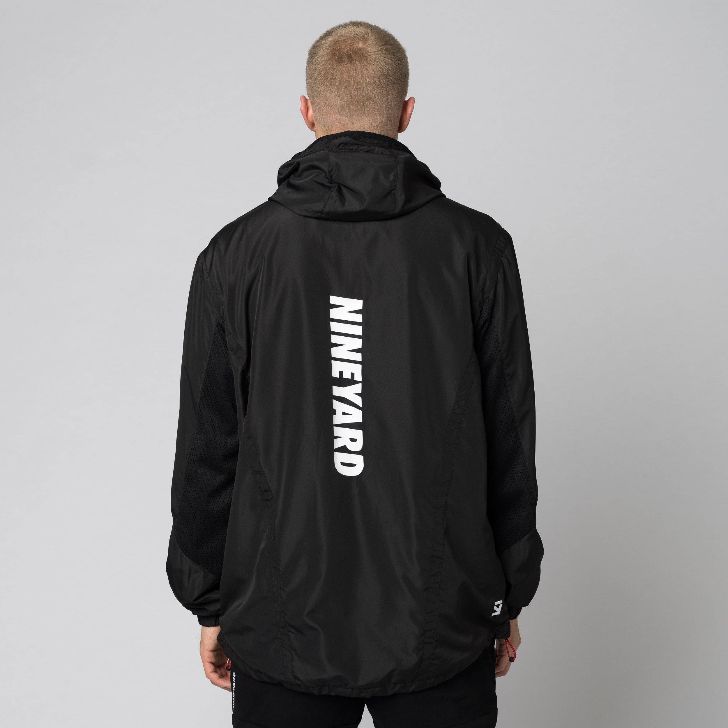 black SIGNATURE. vent half zip windbreaker jacket for wholesale on Faire7