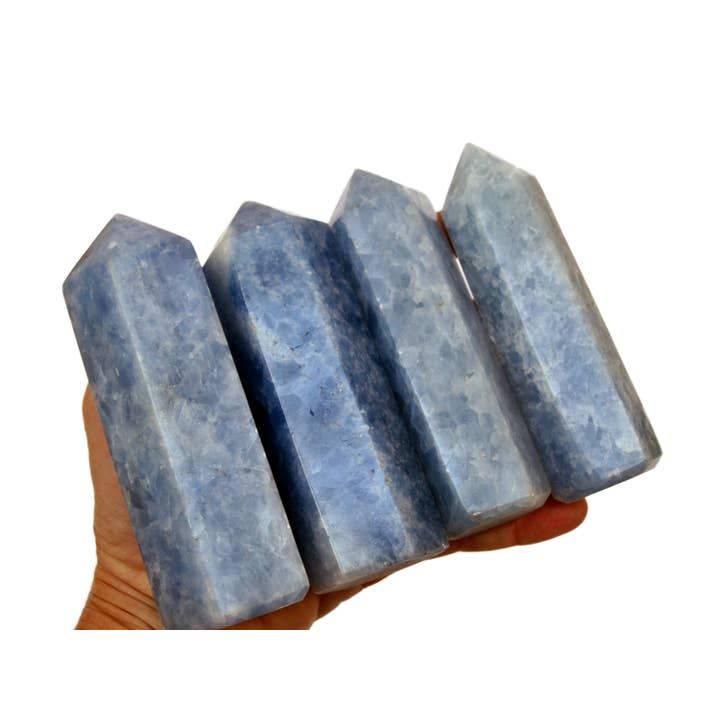 Blue Calcite Tower (200g - 450g) for wholesale by Kaia & Crystals