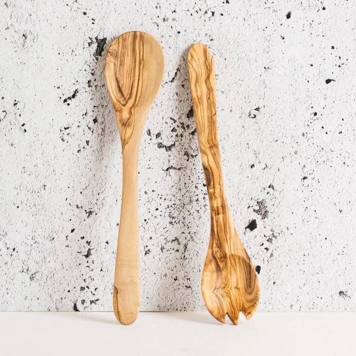 Set d'ustensiles pour spatules en bois d'olivier pour la vente par Haus of Indus