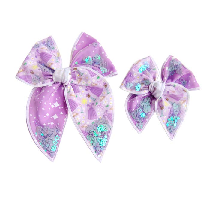 Princesse aux Cheveux Dorés Deux Tons Agitateur Cheveux Noués Nœud avec Pince pour la vente par Pretty in Pink Bows