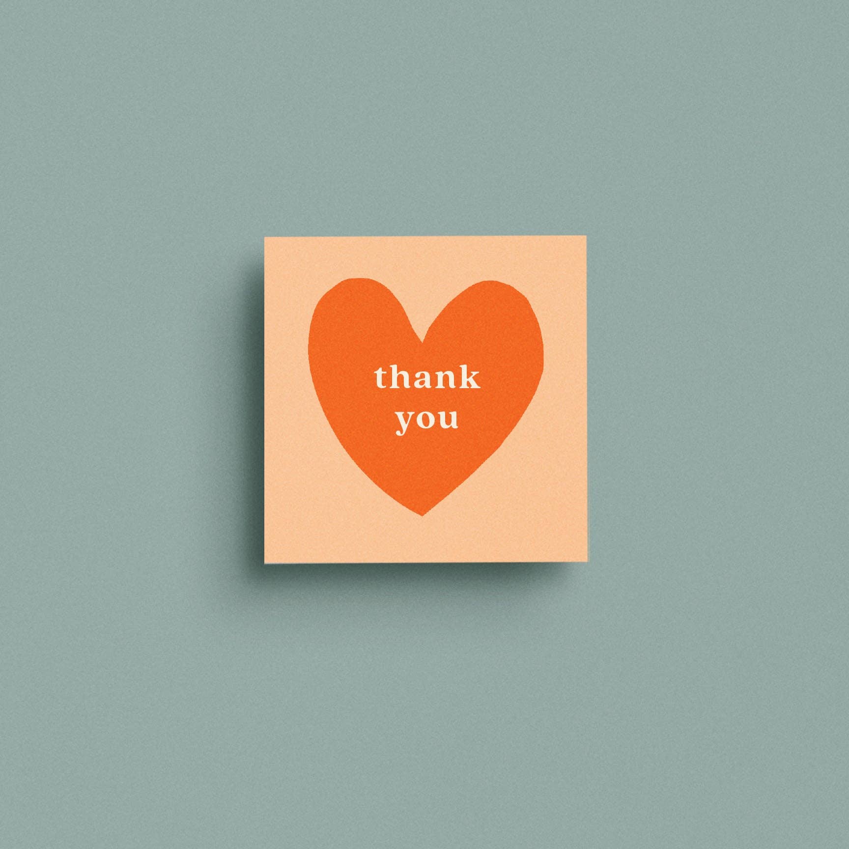 Library Design Co. – postal de agradecimento por atacado – Mini cartão de agradecimento do coração