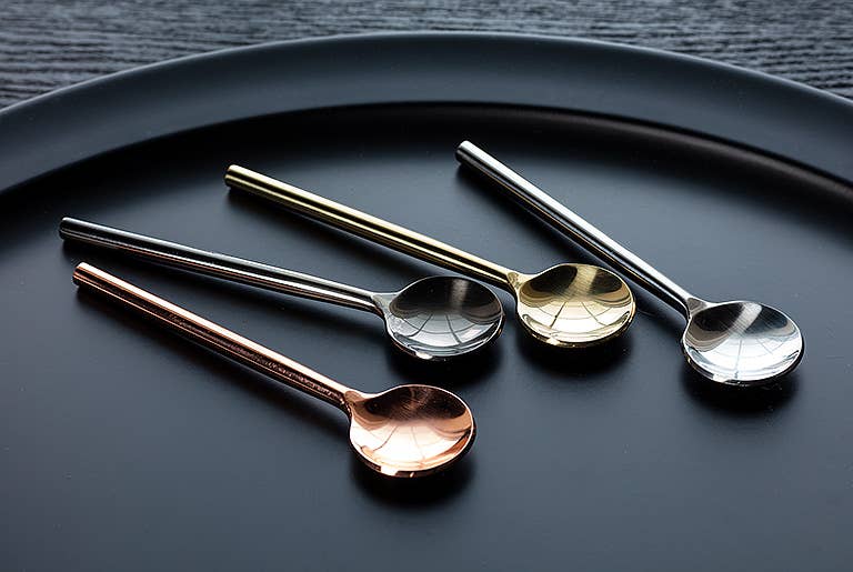 Abbott – wholesale Bordssked (Bestick) – Modern Sm sked-guld-4.5 ”L4