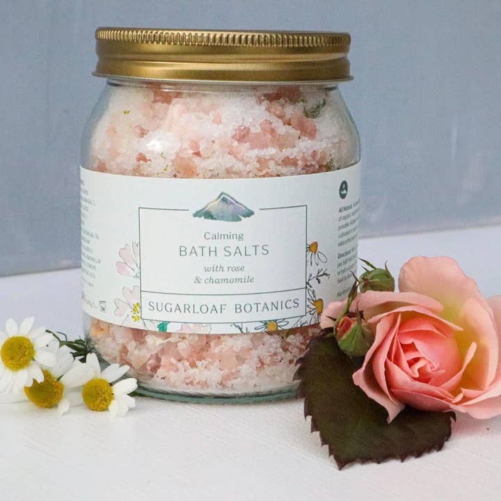 Sugarloaf Botanics - Wholesale Bath Salts - Rose and chamomile bath salts1
