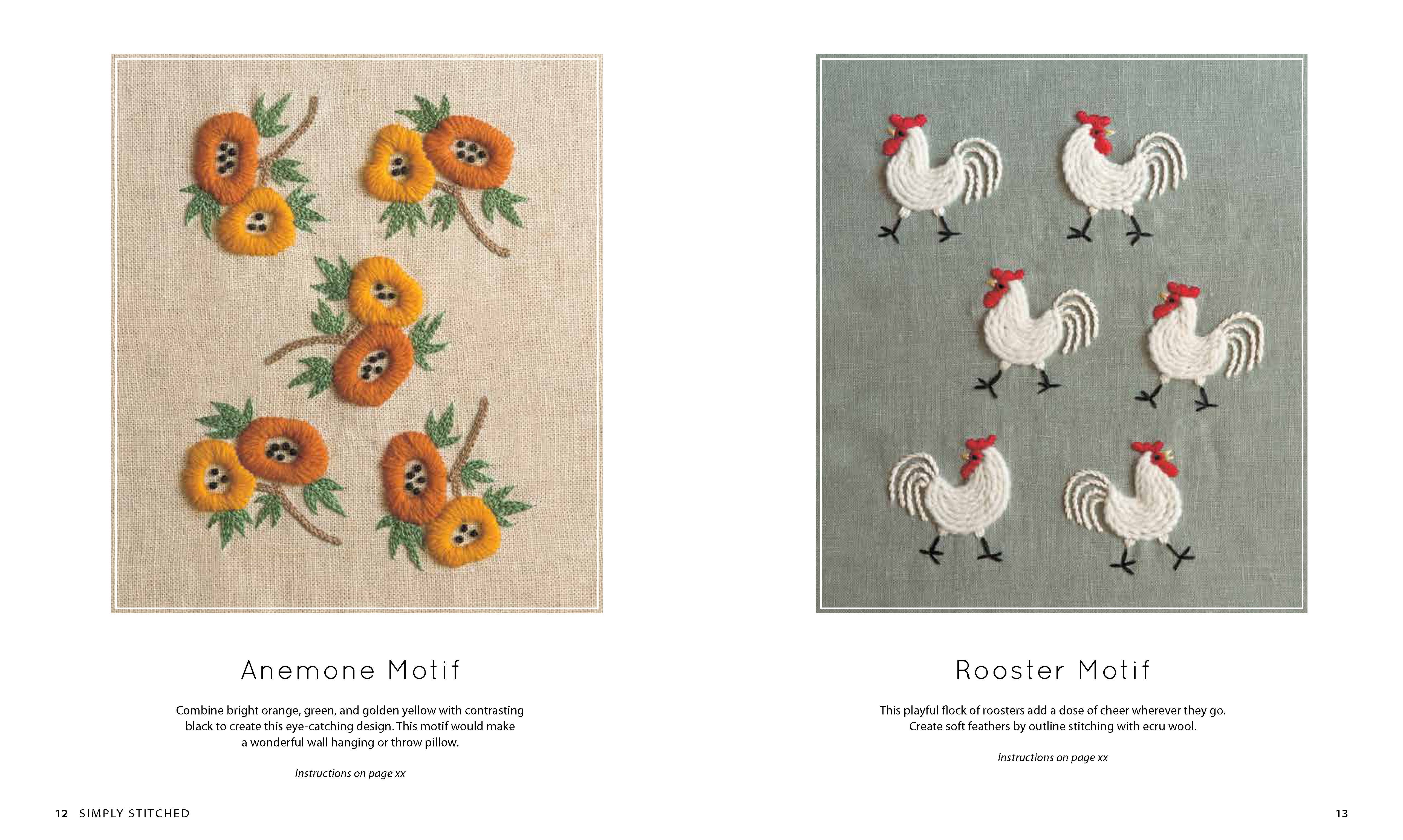 Zakka Workshop - Vendita all'ingrosso Libro su artigianato, hobby e fai da te - Simply Stitched: motivi di ricamo e progetti con lana e cotone3