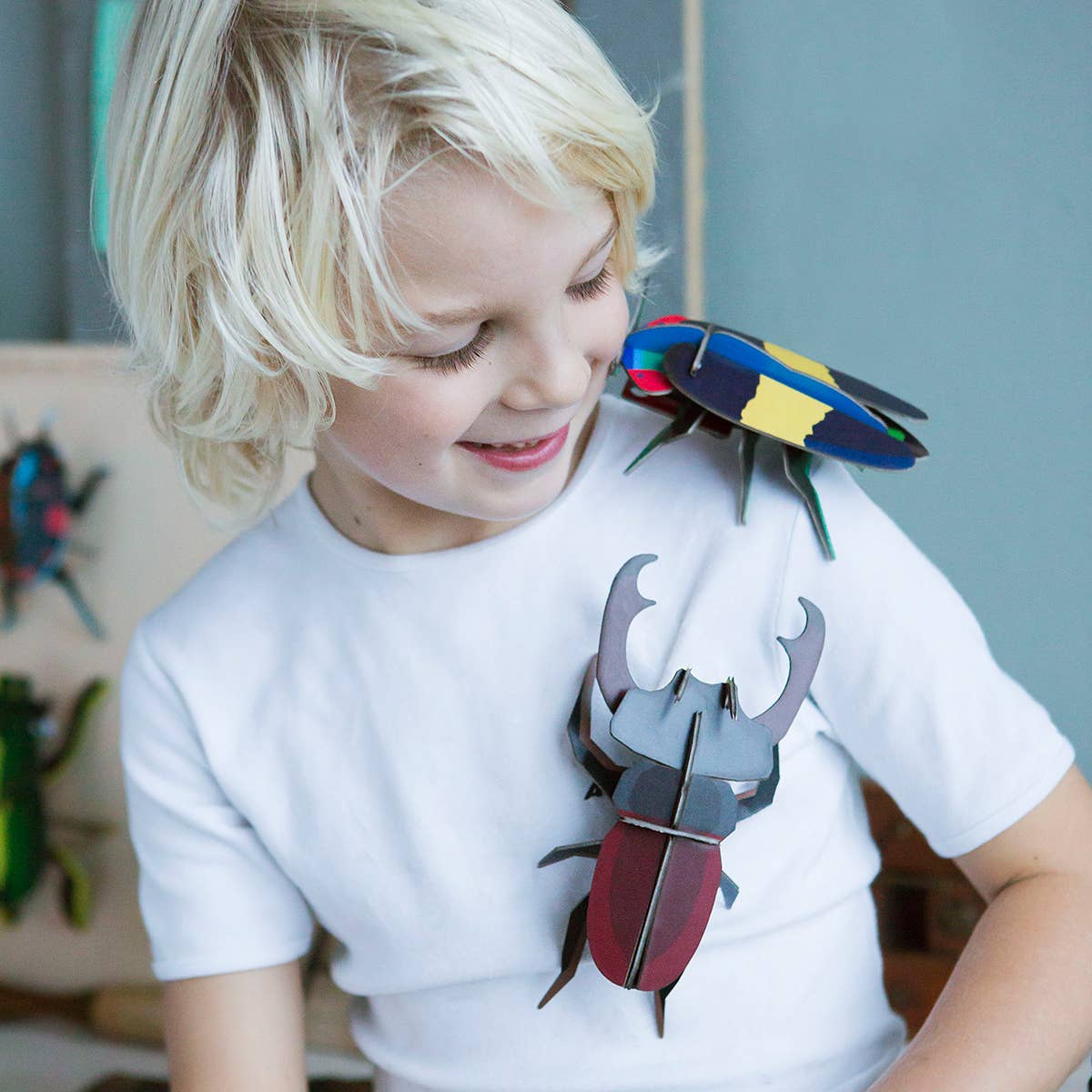 Until Pty Ltd - Wholesale Wall Accent - Studio Roof Wall Art Beetles (B7) Stag Beetle3