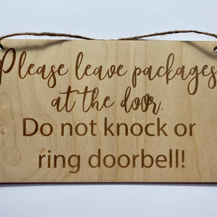 Leave Packages Door Hanger for wholesale by Roaming Druggist Shop