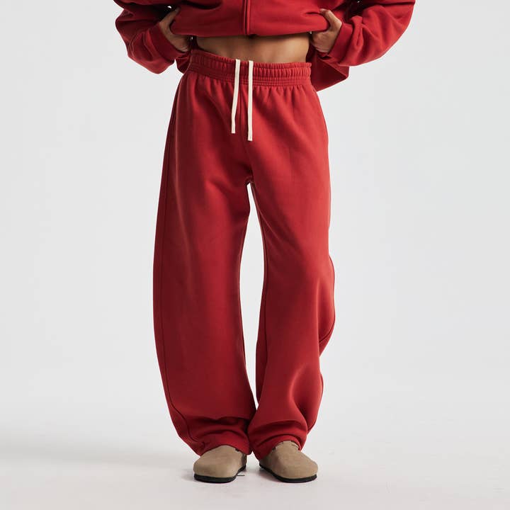 Pantaloni da tuta in pile pesante con coulisse da uomo 430G per la vendita all'ingrosso da parte di particleactive