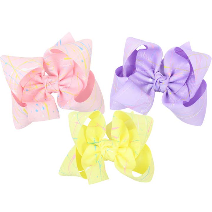 Splash Bows for wholesale by Beyond Creations, LLC