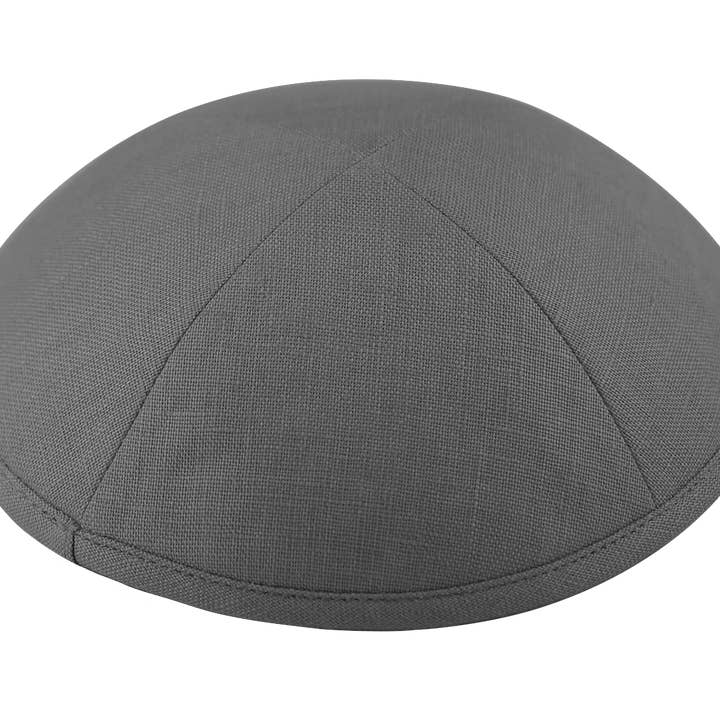 Kippot World – wholesale Hat accessory – men's – Linen Charcoal Kippot