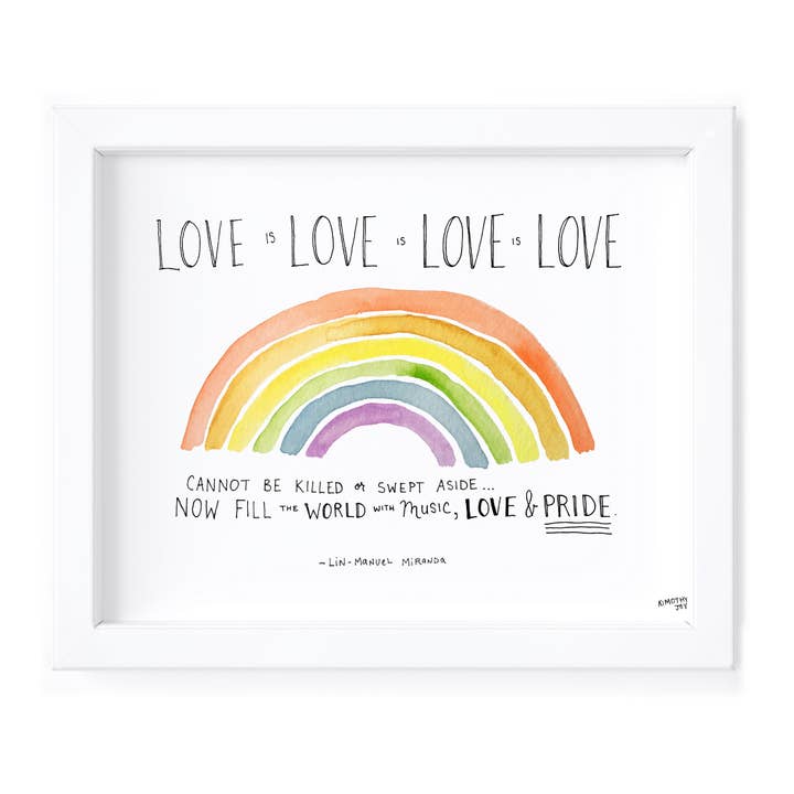 Love Is Love Is Love Is Love - 8x8 Prints voor wholesale door Kimothy Joy