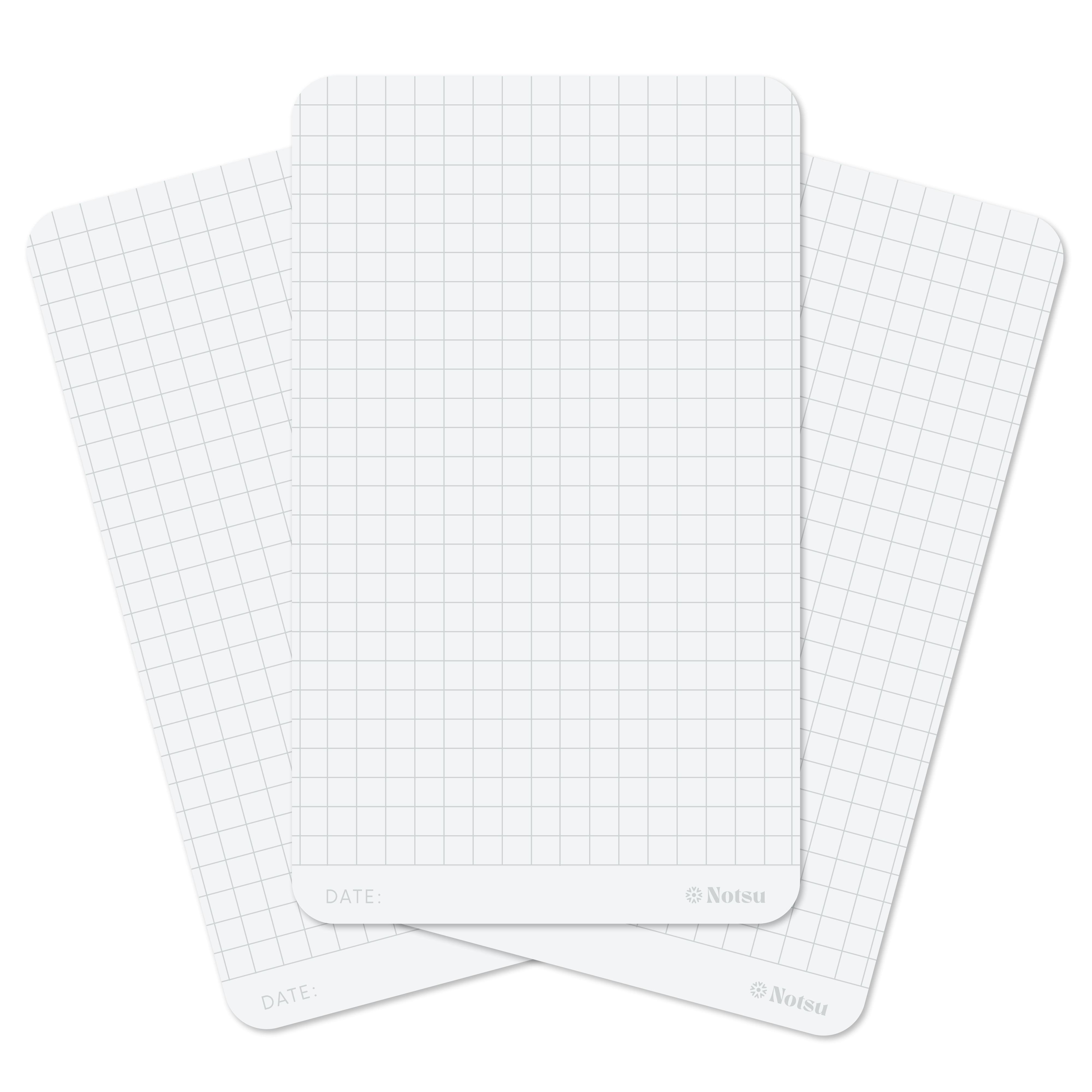 Notsu - Wholesale Stationery/Notecard Set - Graph Grid Note Cards (50 ct) | Thick Graphing Index Cards1