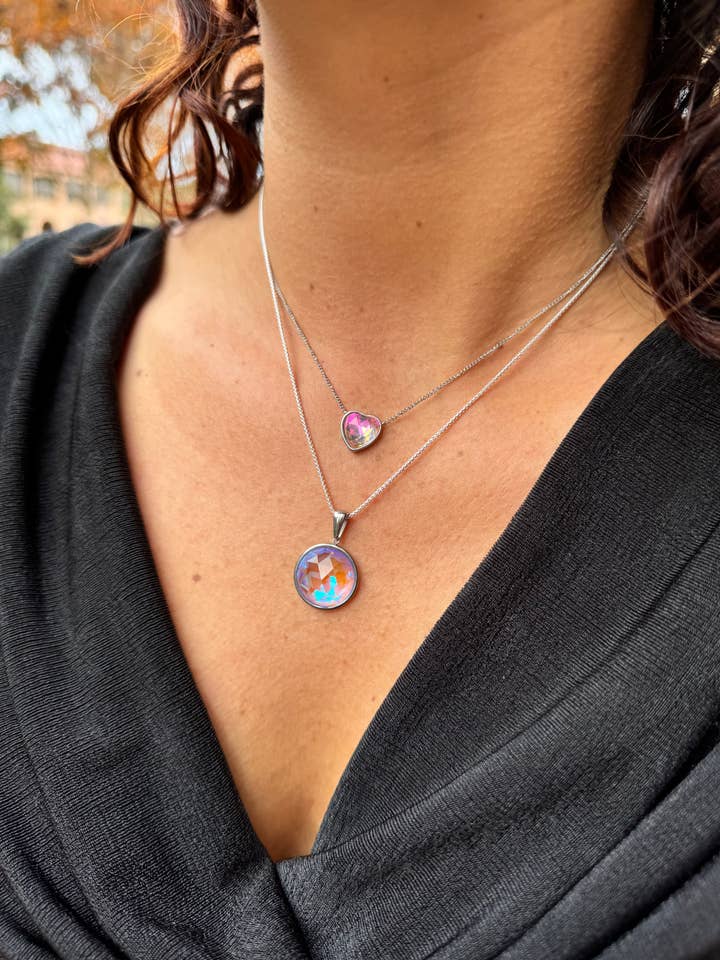 ACJ - Herz-Kristall-Halskette für den Großhandel von LeightWorks