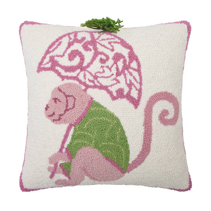 Chinoiserie Monkey Hook Pillow for wholesale by Peking Handicraft