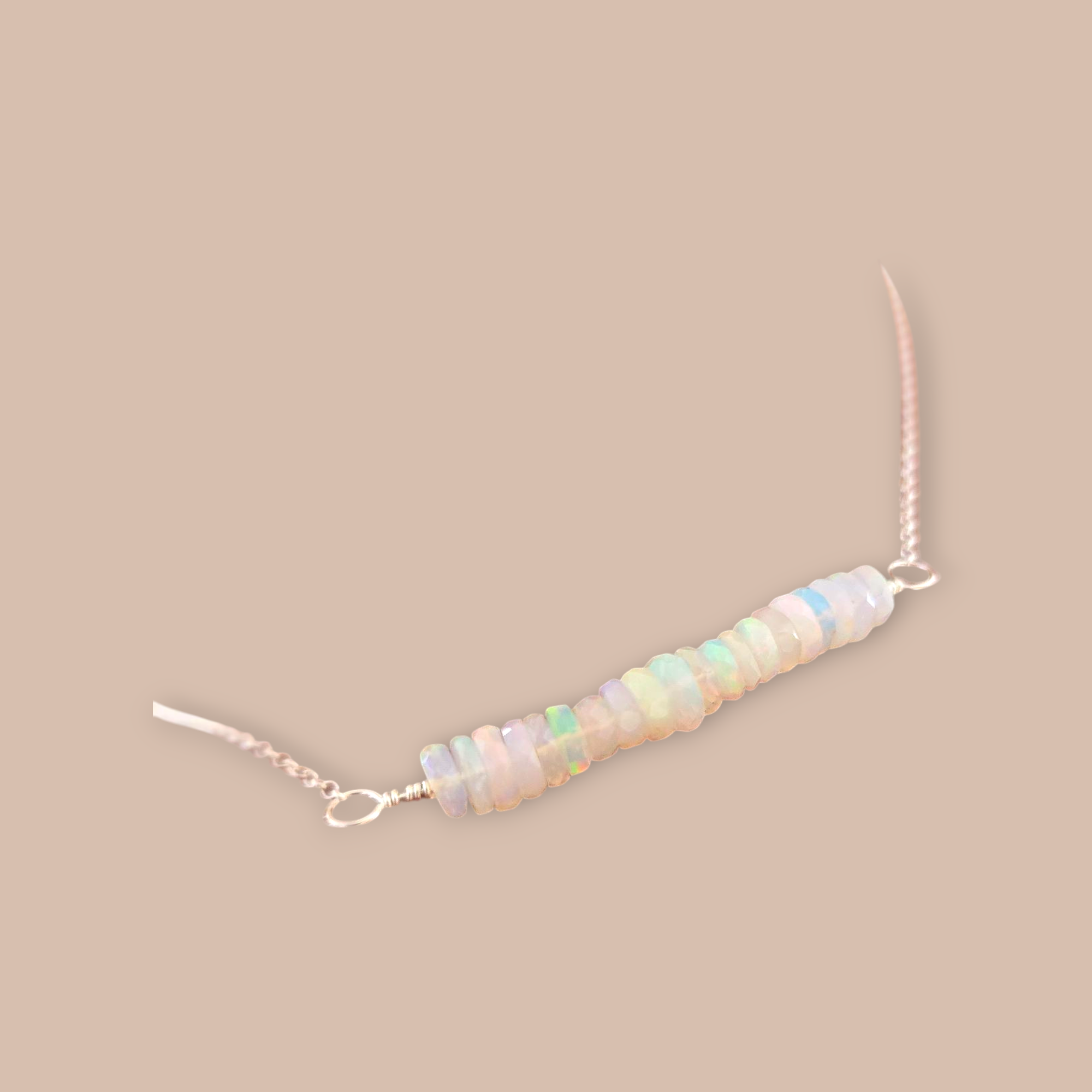 Gem Lounge Jewelry – wholesale Pendant/charm necklace – Welo Opal Bar Necklace1