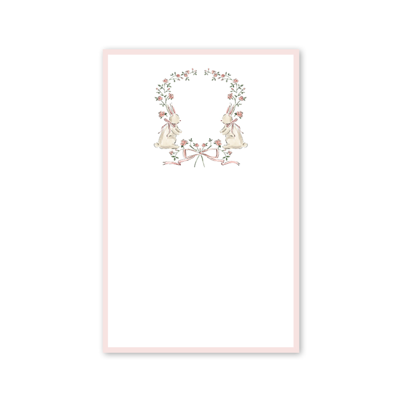 Dogwood Hill - Wholesale Invitations - Rose Bunnies Crest Bulk Invitation2
