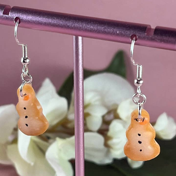 Snowmen Cookies Earrings for wholesale by Baked Cupcake