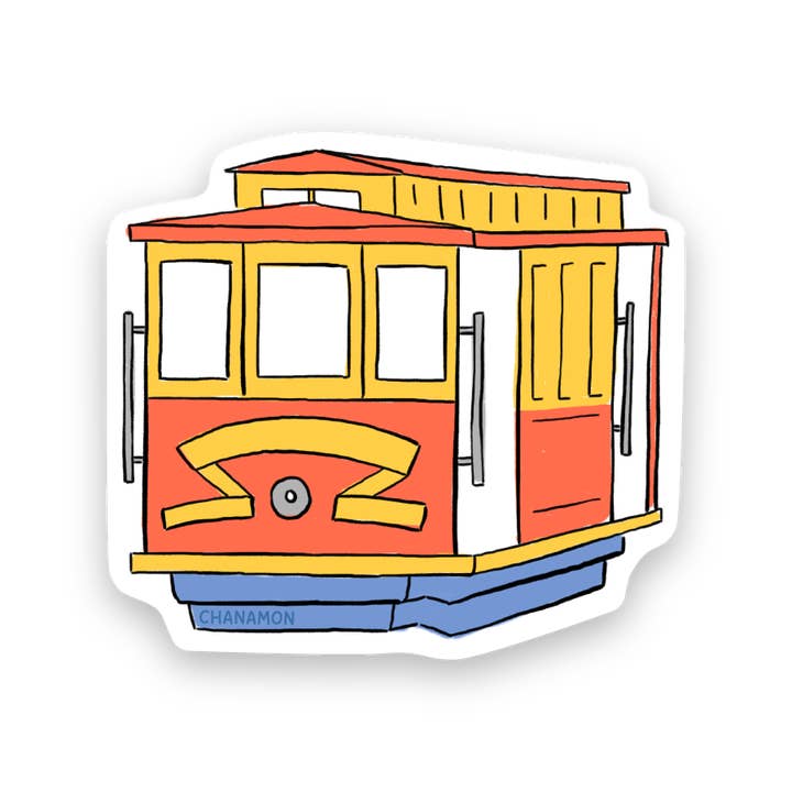 Maison Chanamon - Wholesale Sticker - Cable Car San Francisco Sticker