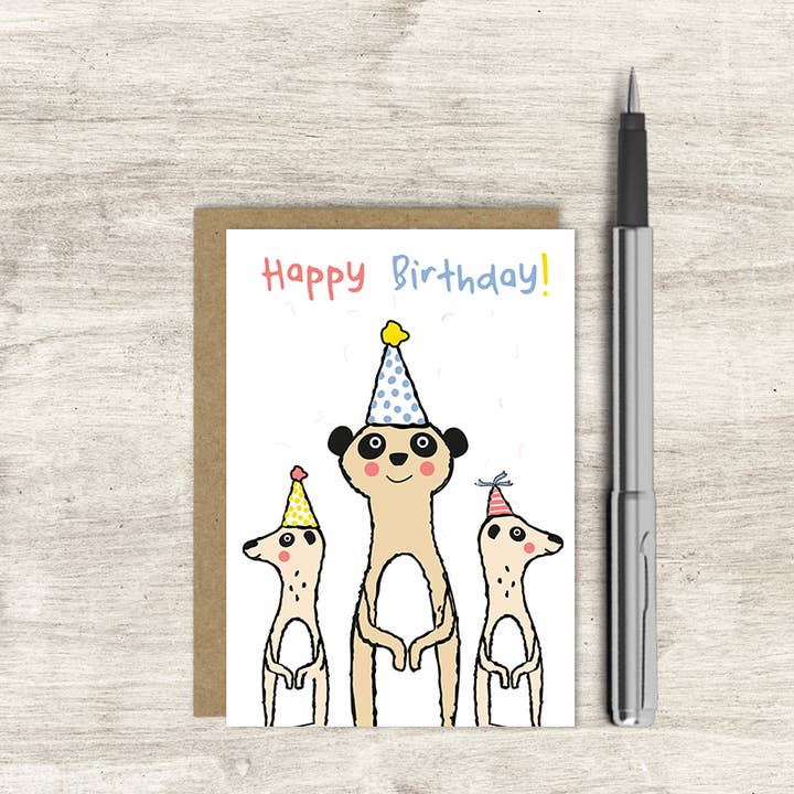 Happy Birthday! - (100% Naked) - Greetings Card for wholesale by Dandelion Stationery