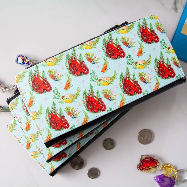 The Slug And Kraken - Wholesale Wallet - Women's - Rockabilly Octopus Wallet, Octopus and reef wallet1