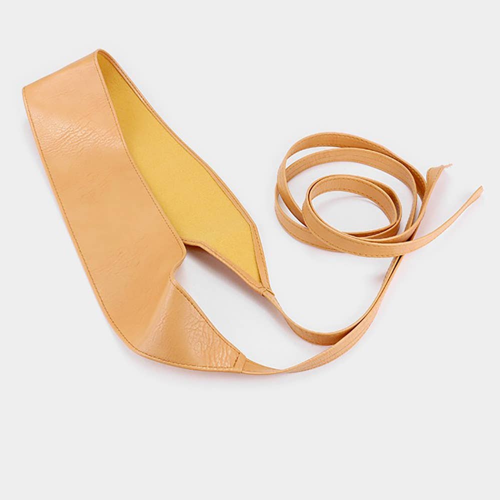 Sensibling Corp. - Wholesale Belt - Women's - Wide Faux Leather Wrap Belt
14