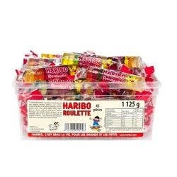 LS GROUP - Vente Bonbons gélifiés - Bonbons roulettes Haribo fruités en tubo 25g0