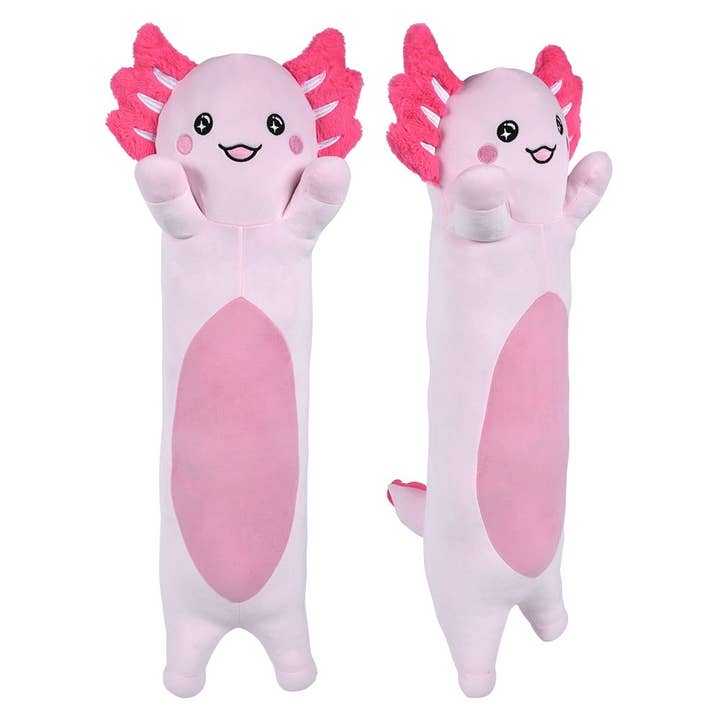 36" Stretch Axolotl Plush - LLB Toys for wholesale by La Luna Bella - Toys