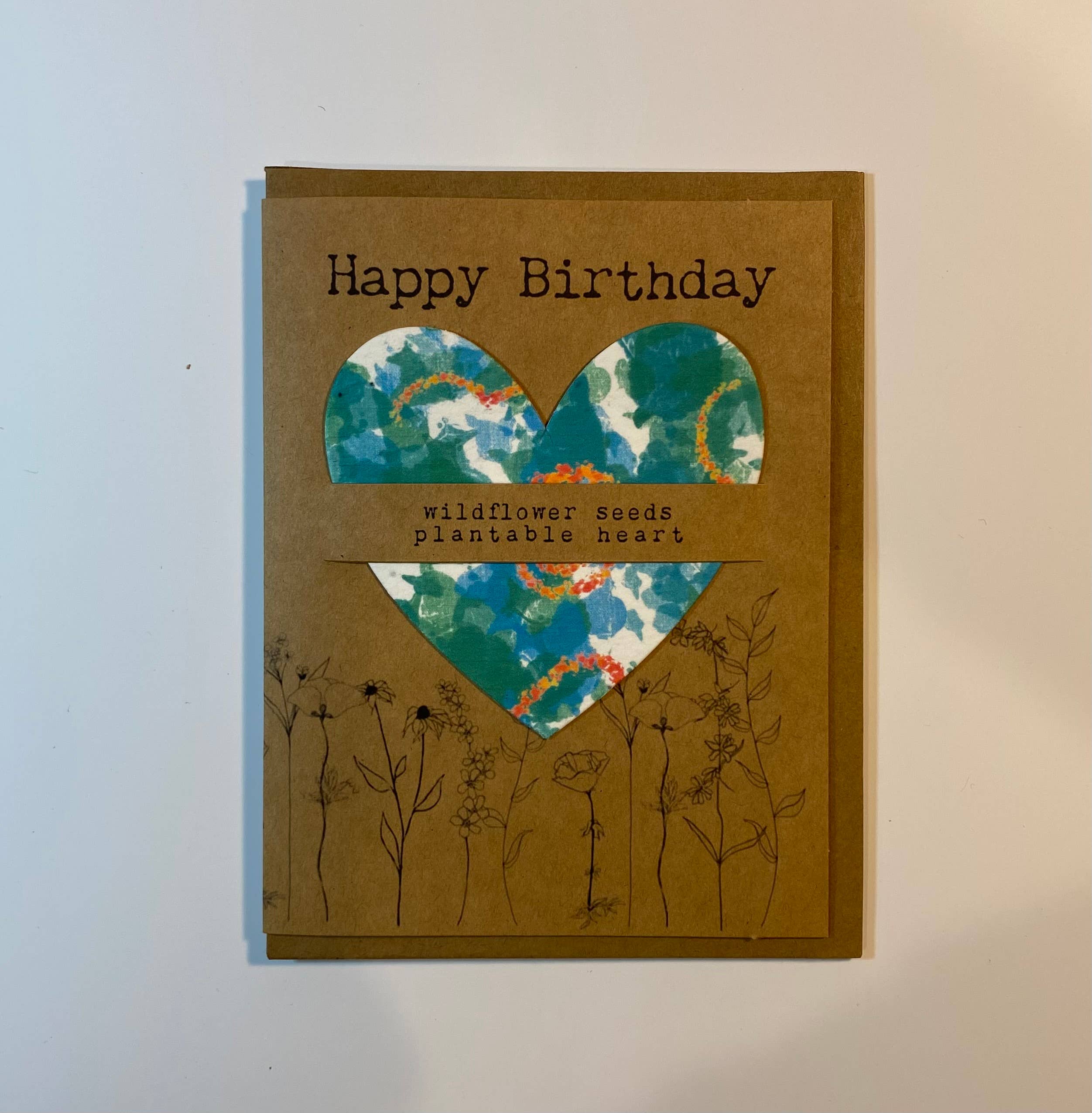 The Raven’s Edge Studio - Wholesale Birthday Card - Wildflower Seed Heart Birthday Card: Plantable, Eco Friendly8