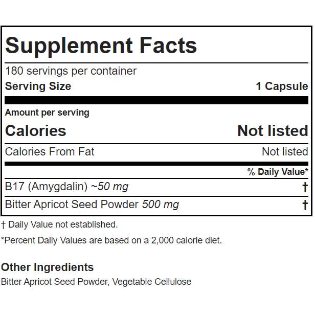 Apricot Power, Inc - Wholesale Oral Supplement/Vitamin - Apricot Seed Capsules1