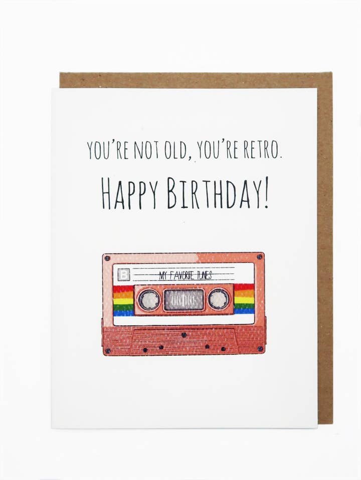 Noted By Copine - Wholesale Birthday Card - Retro Birthday0