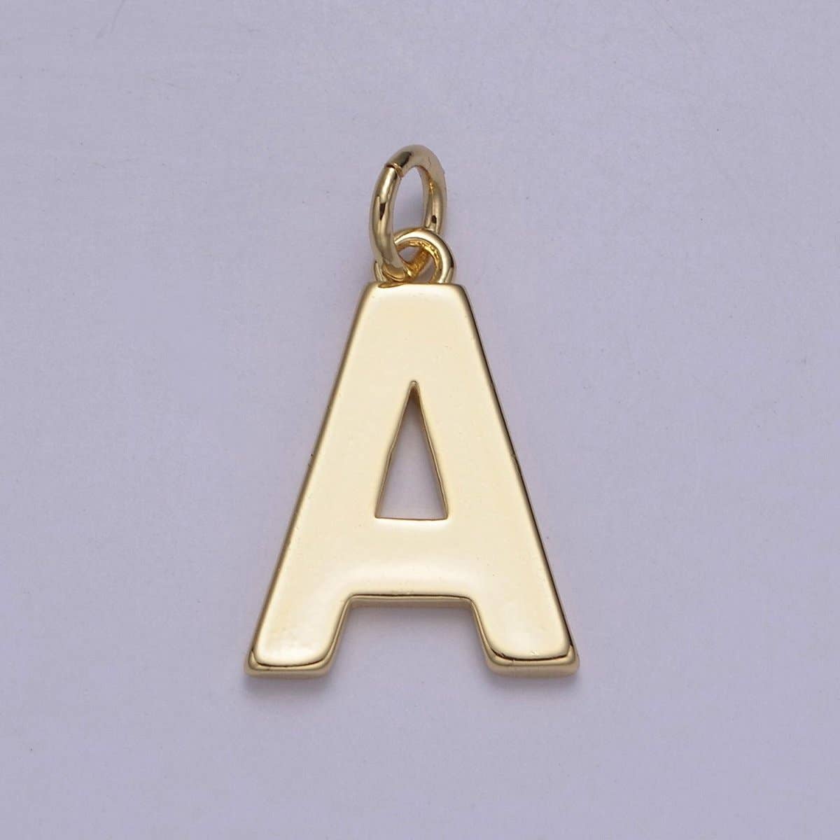 Aim Eternal – wholesale Individual charm/pendant – 14k Gold Filled Minimalist Font Initial Letters Pendant Charm Wholesale Jewelry Supply A-703-A-7150
