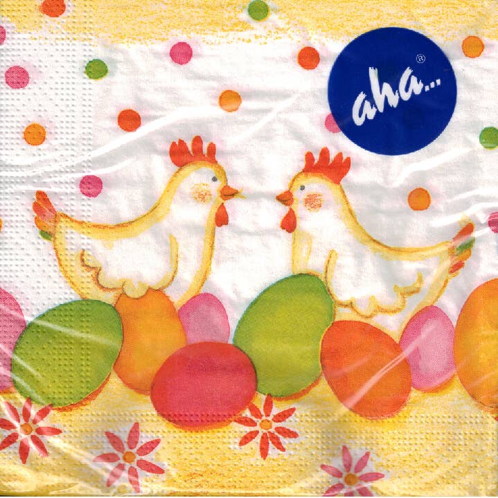 Serviette à déjeuner - Pâques (poulet aux œufs) pour la vente par Elegant Gifts