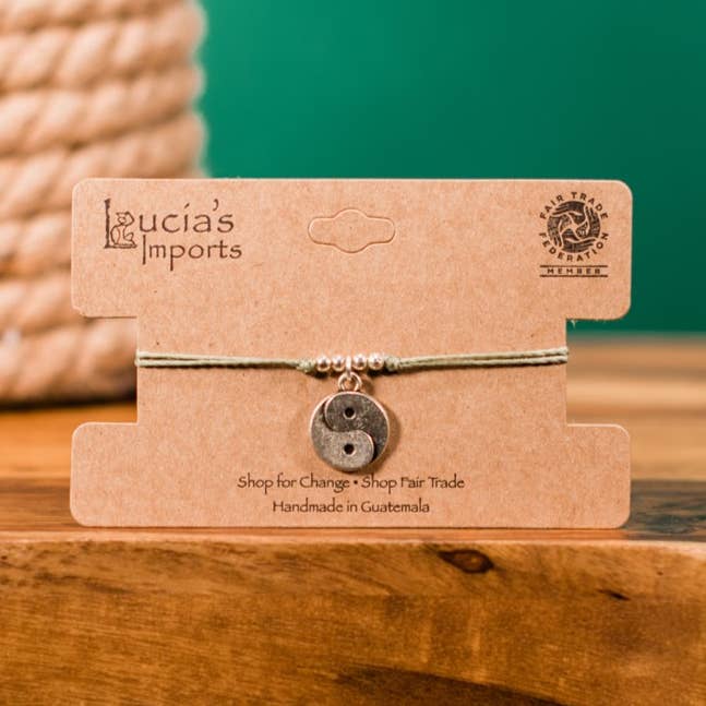 Lucia's Imports - Wholesale Charm/dangle bracelet - Yin Yang String Charm Bracelet (Closeout)11