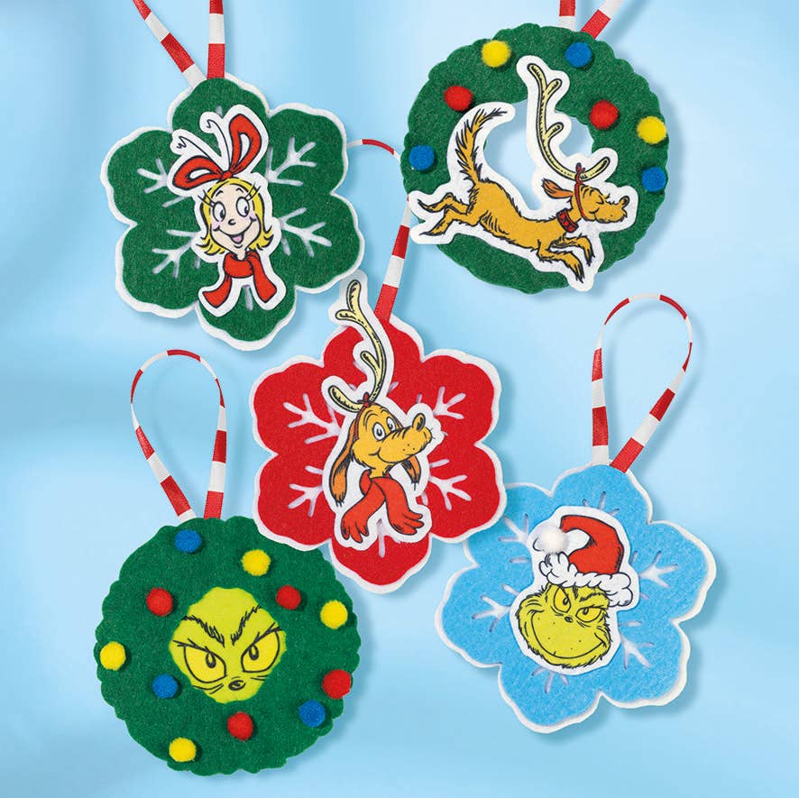 Robbie Toys Ltd – wholesale Ornament – Grinch Felt hangers1