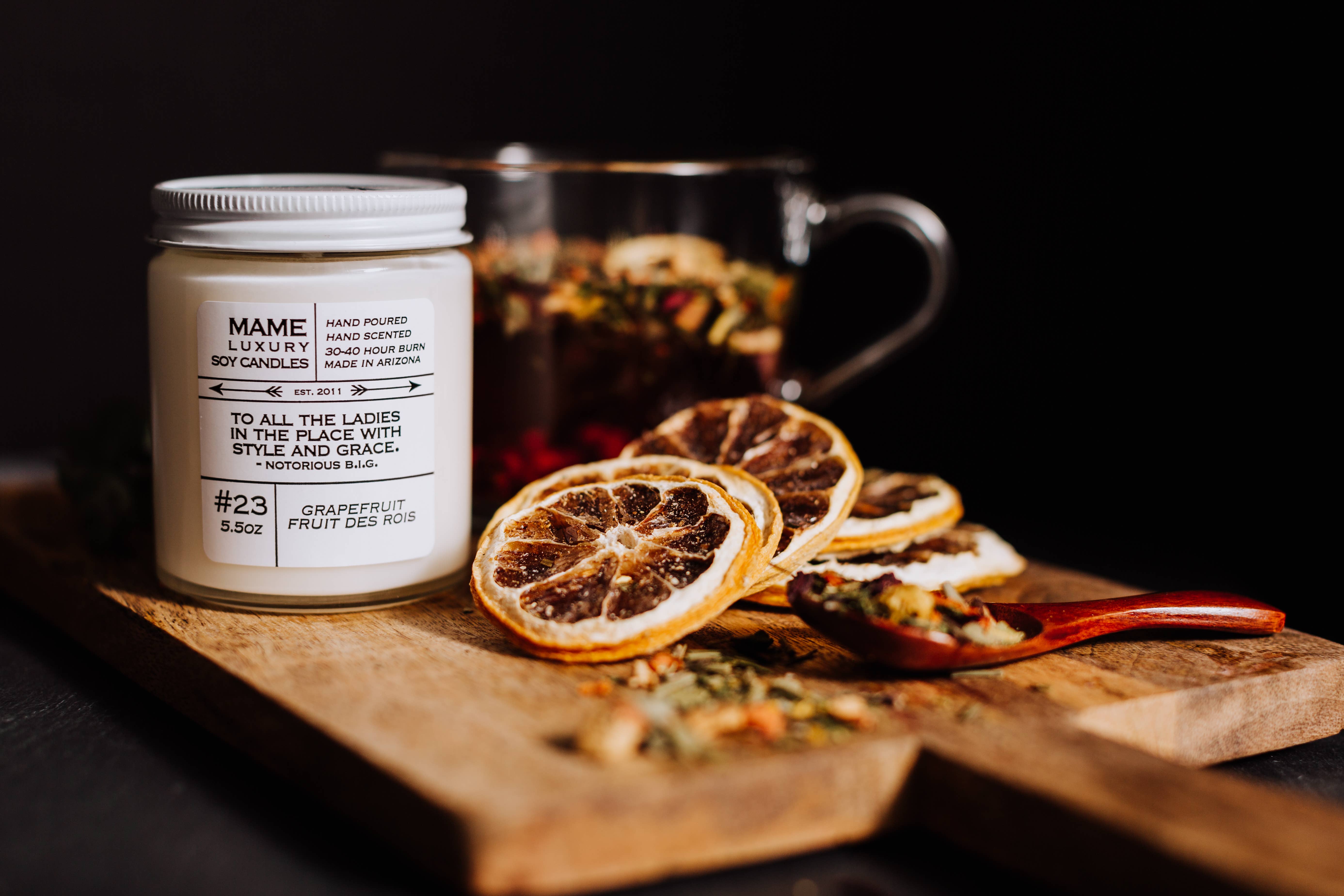 MAME Soy Candles - Vente Bougie en bocal - #23 - Bougie Pamplemousse Fruit Des Rois4