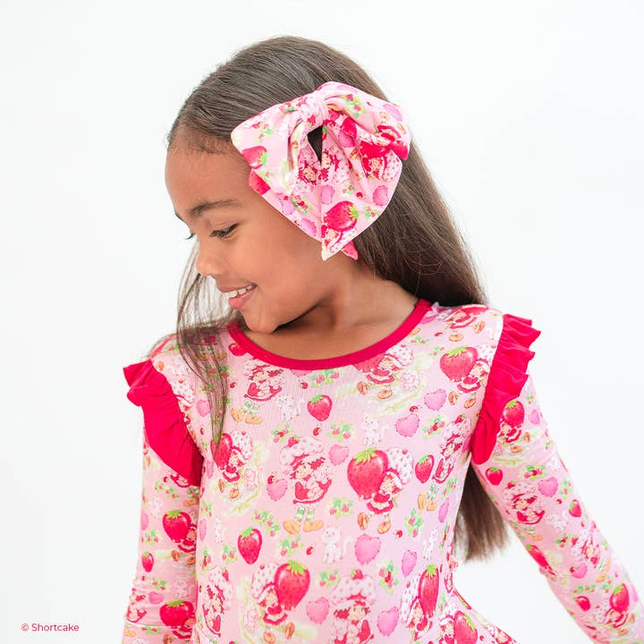 Strawberry Shortcake™ Barrette Bow for wholesale by Sweet Peas Co