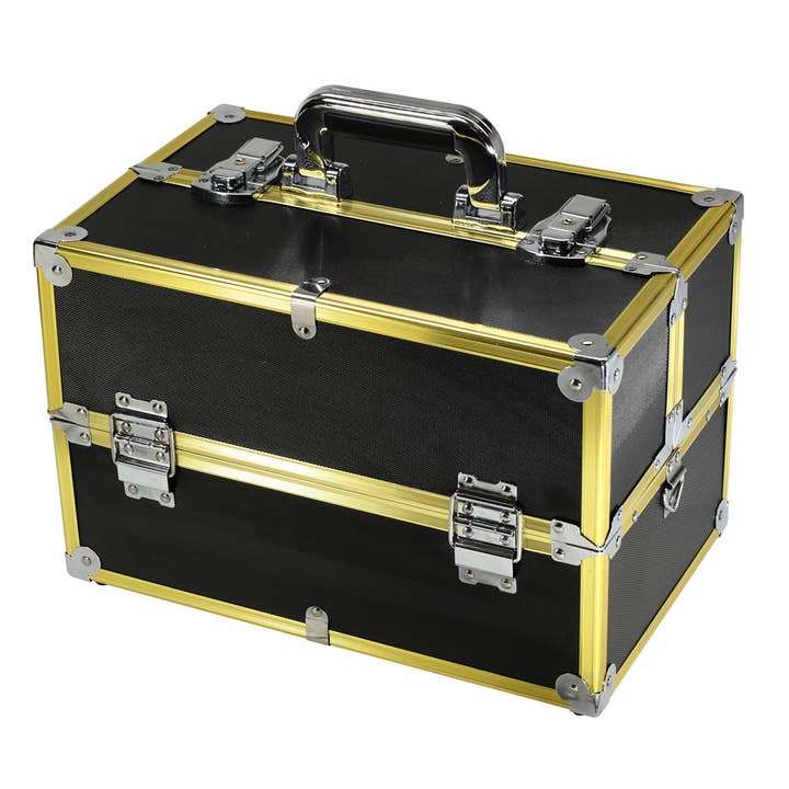 Compact Beauty Case / Black & Gold for wholesale by TZ Case