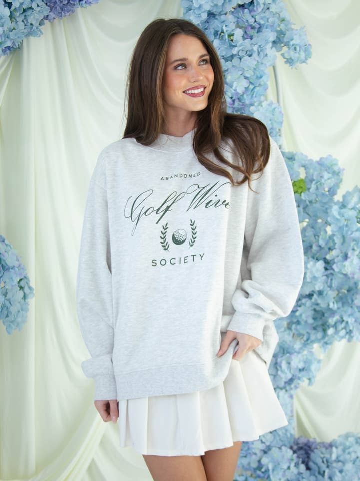 F+S: GOLF WIVES MOCK NECK SWEATSHIRT for wholesale by FRIDAY + SATURDAY