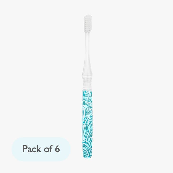 Toothbrush - Ocean | 6 Individual packs for wholesale by HAMICO -Innovative Toothbrush