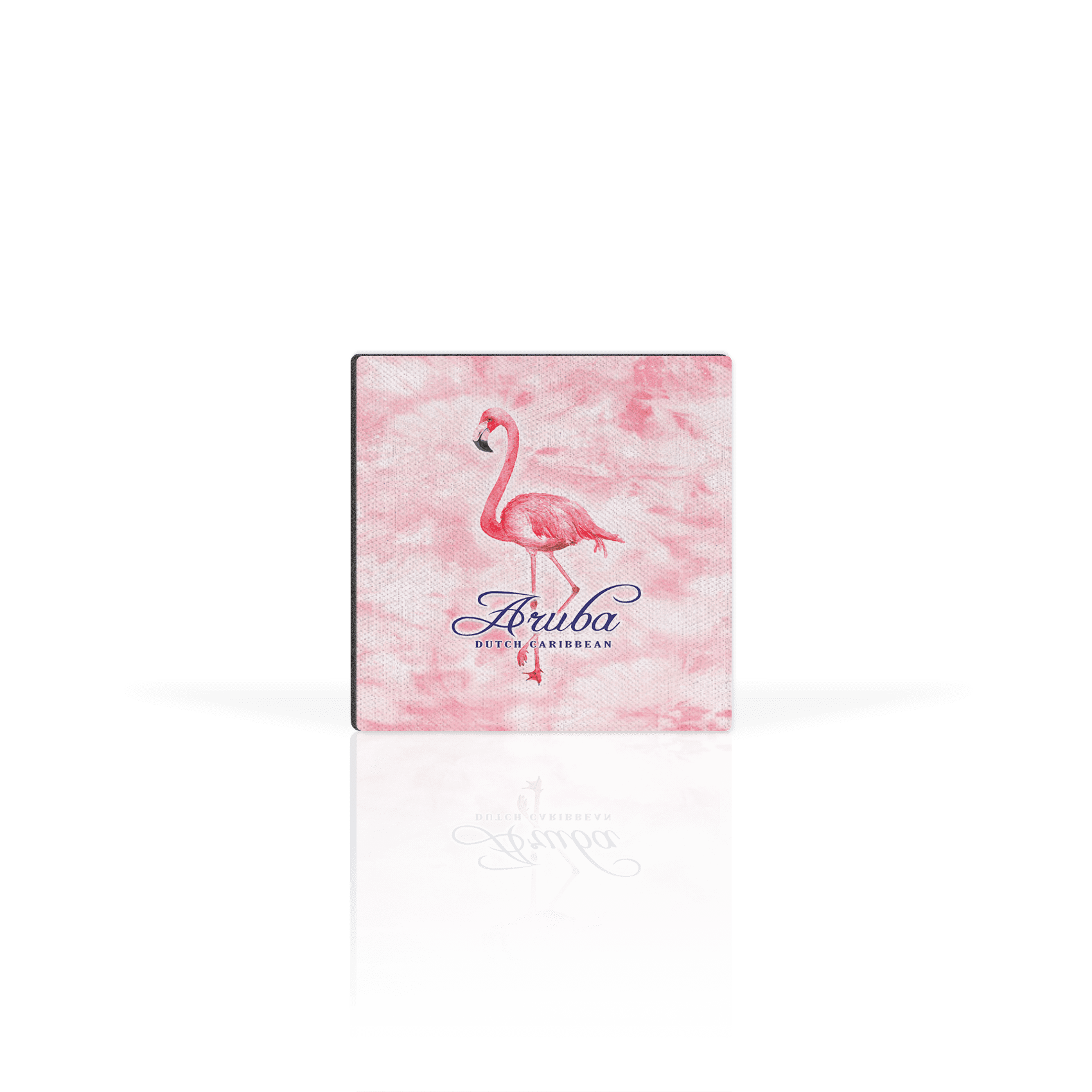 Matrix - Wholesale Coasters - Customizable 4" Square Neoprene Coaster: Flamingo TD0