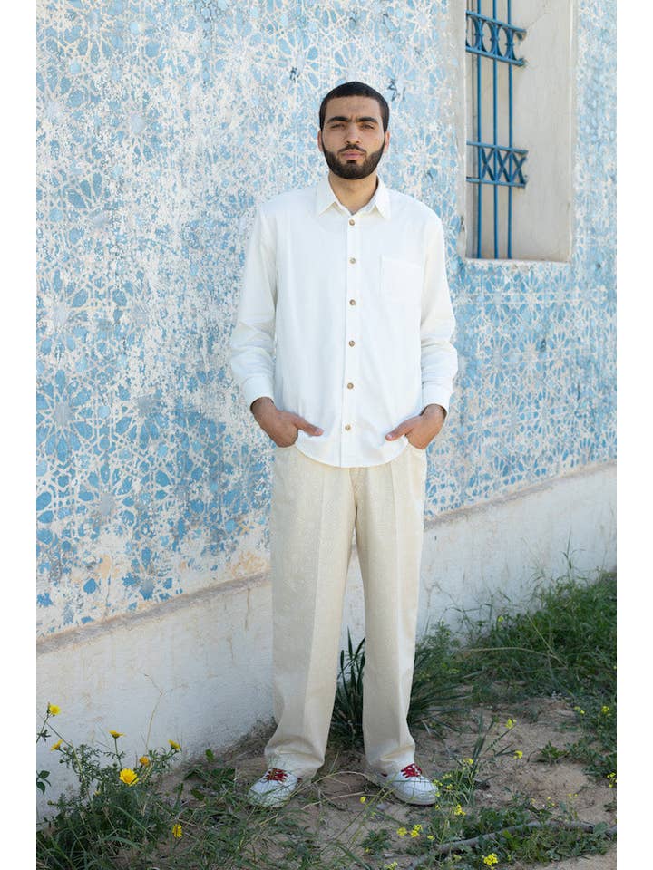 CHEZ NOUS. - Vente Pantalon – homme - PANTALON ZLIZ - NATURAL5