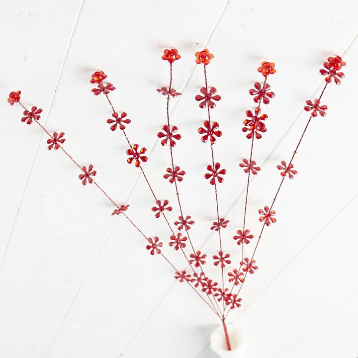 24" Acrylic Flowers Decorative Wire Stem - Select Color for wholesale by Factory Direct Craft