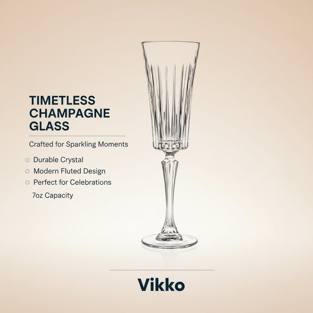 Kadra Kitchenware - Vente Flûtes de champagne - RCR - Timeless, coupe à champagne, 7 oz3