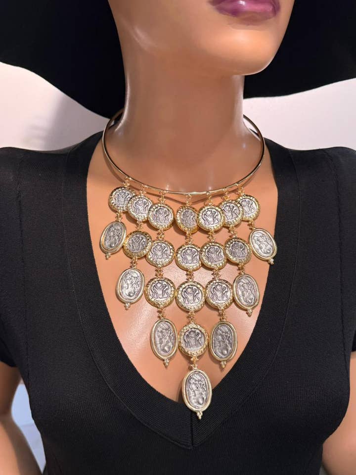 medallion necklance for wholesale by BUBU BY TEKIN SHOP