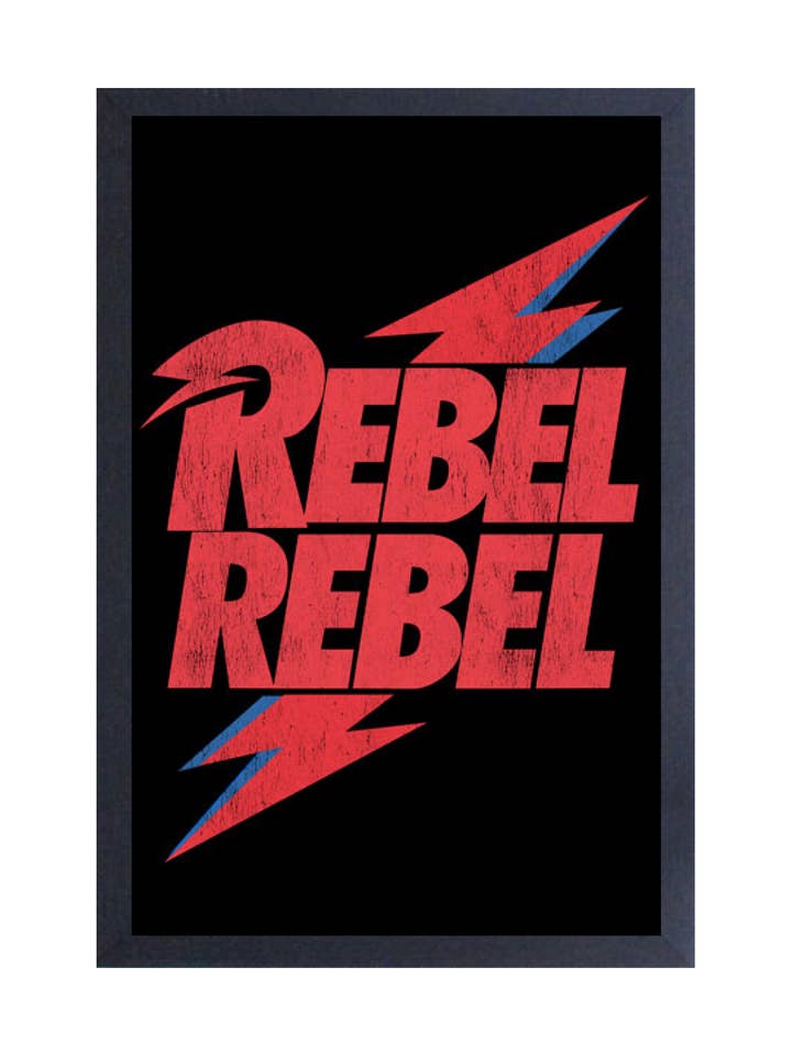 David Bowie - Rebel Rebel Framed Print for wholesale by Pyramid America