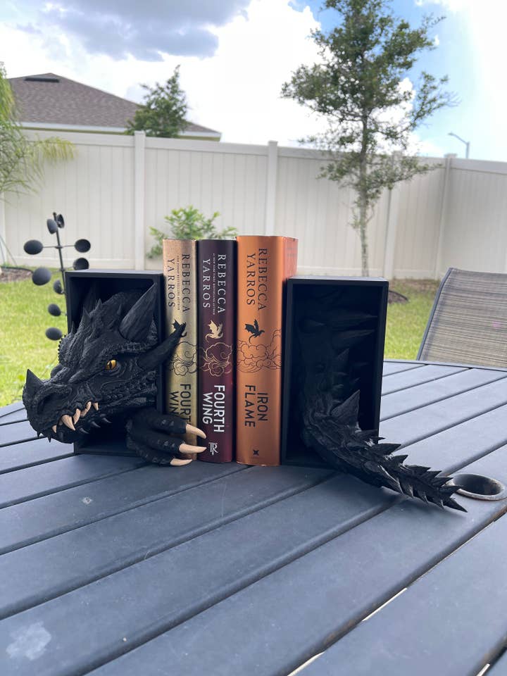 Dragon Head and Tail Book Nook | Fantasy | Book Shelf Decor for wholesale by Create Fantasy Crafts