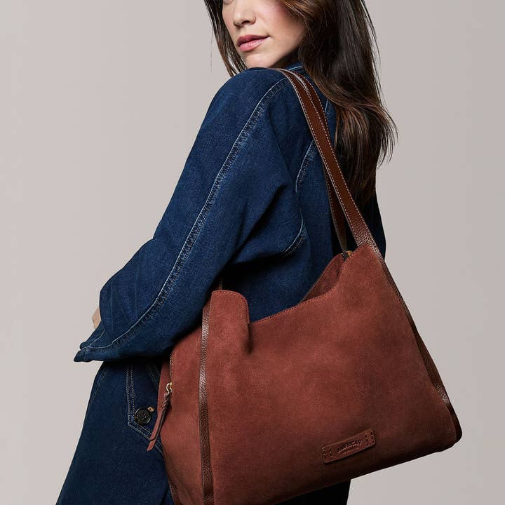 American Leather Co – Sacola - Mulher por atacado – Saco Triplo de Entrada Auburn2