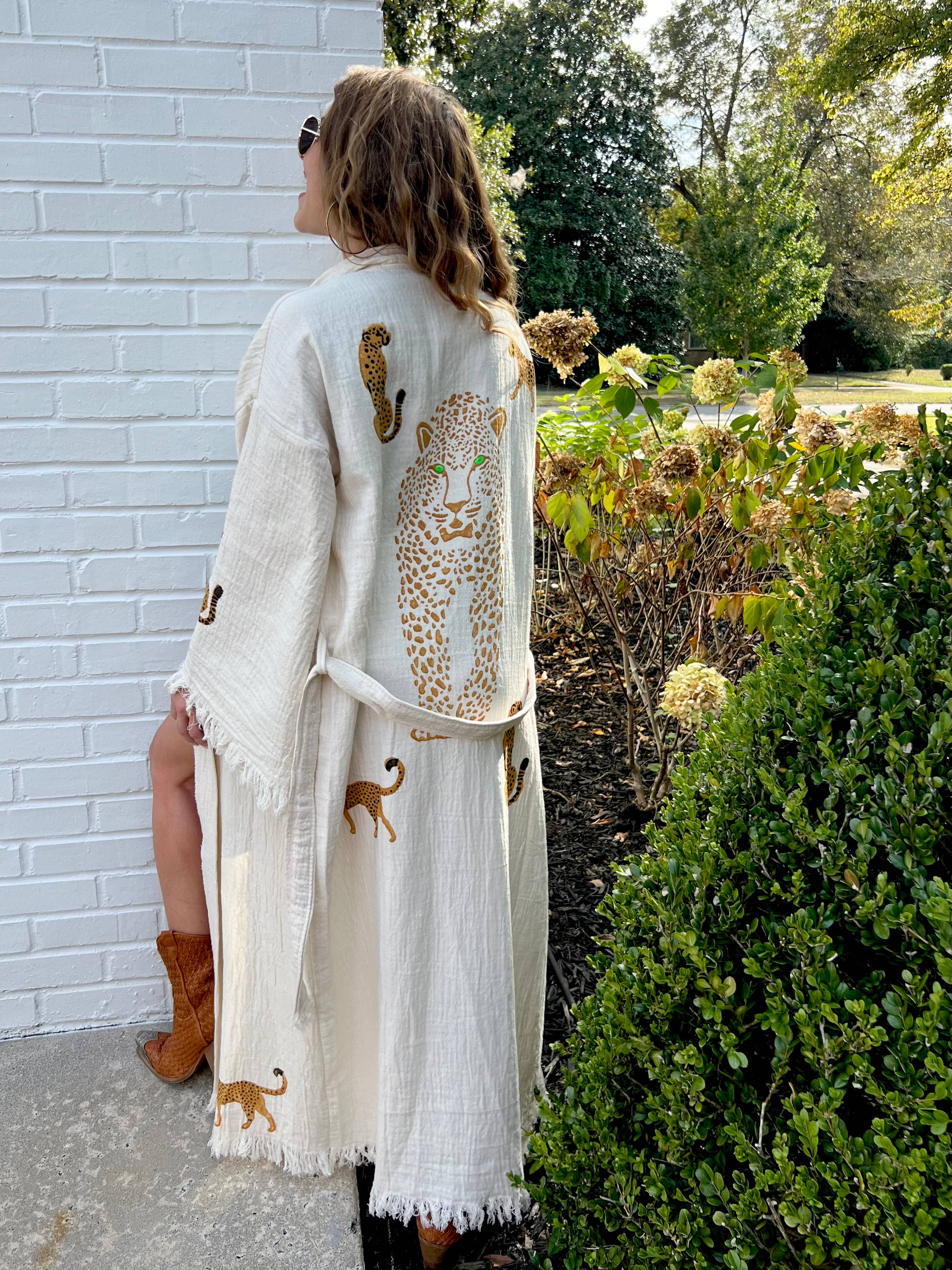 Karli Buxton – Engroshandel Kaftan - Dame – Leopard Kaftan Jul!1