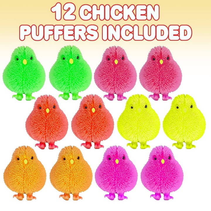 La Bella Monte - Wholesale Squishy toy – Kids & Baby - Colorful Chick Puffers Kids Toy -Assorted4